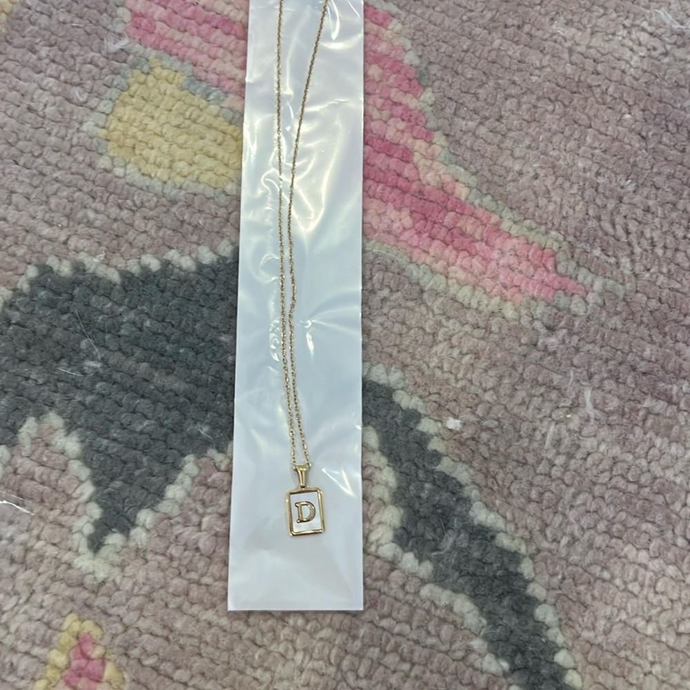 Stainless Steel D necklace